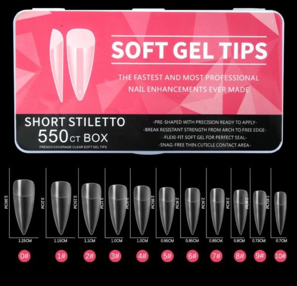 Caja de tips profesionales para gel