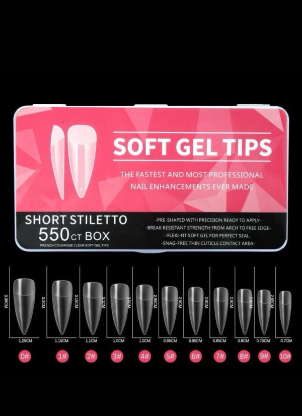 Caja tips short Stiletto