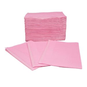 Servitoallas desechables impermeables rosadas