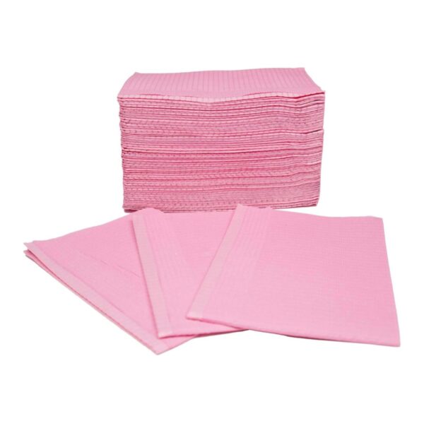Servitoallas desechables impermeables rosadas