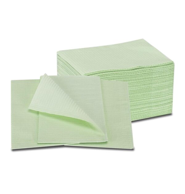 Servitoallas desechables impermeables verdes