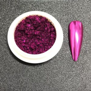 Efecto metálico fucsia