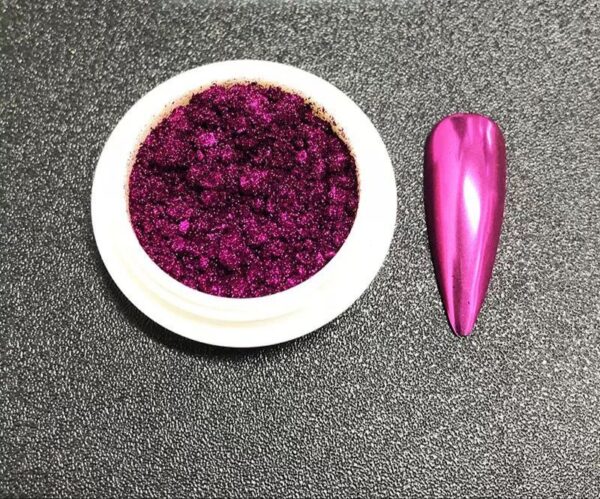 Efecto metálico fucsia