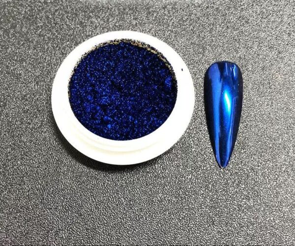 Efecto metálico azul