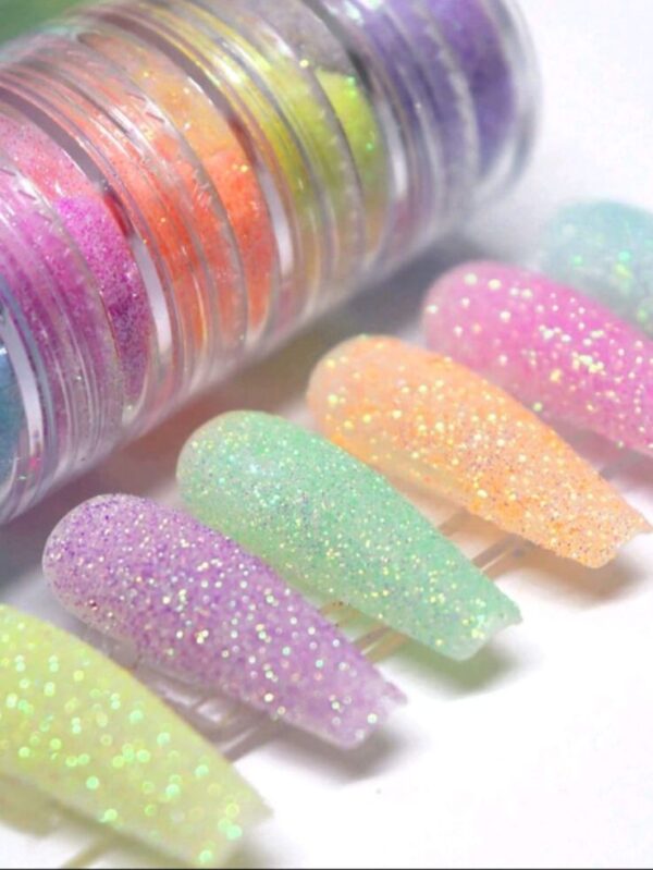 Set 6 tonos glitter