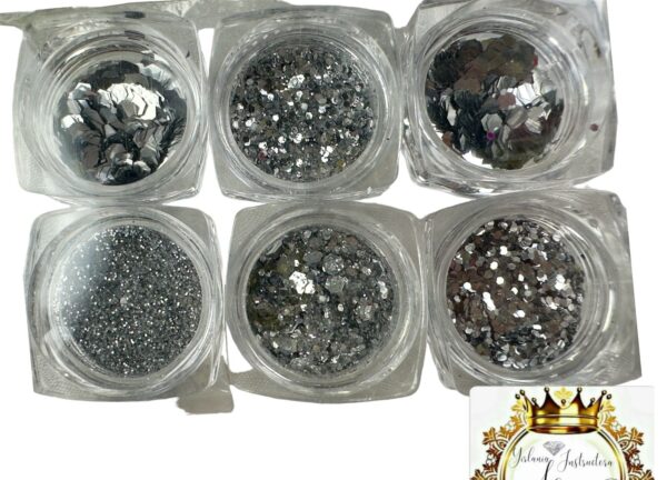 Set de 6 cajas de glitter